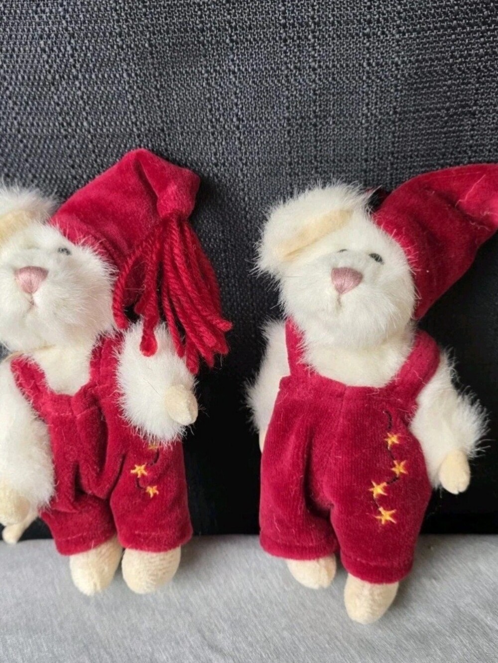 2 Boyds Bear Squeek McSnoozle 5.5" Plush Christmas Mouse #56180-02